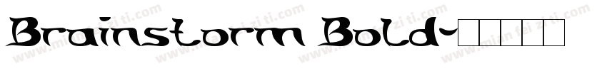 Brainstorm Bold字体转换